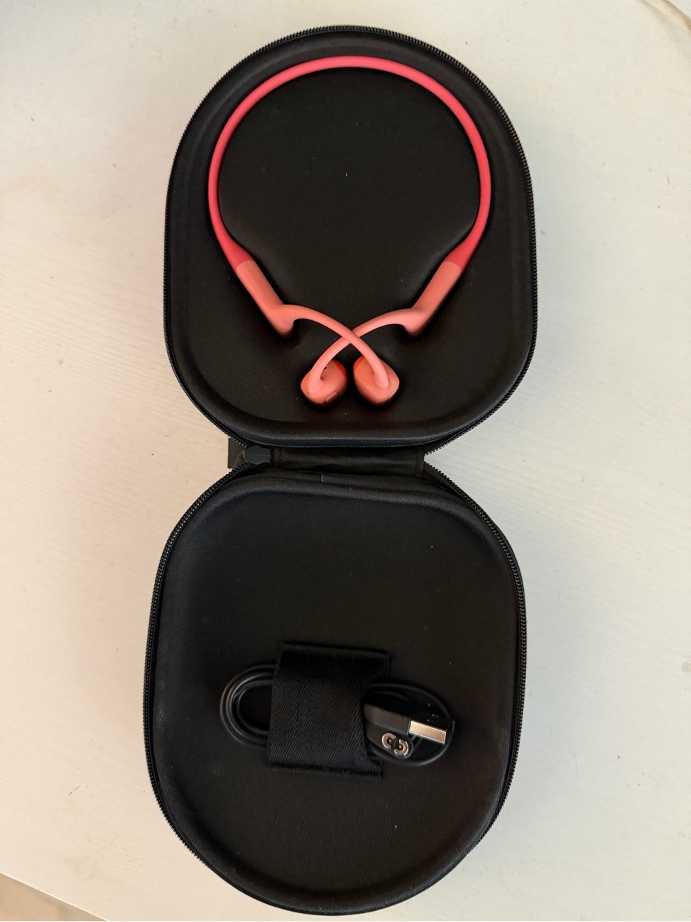 Shokz Open Run Pro - Coral/pink - Bone conduction sport headphones